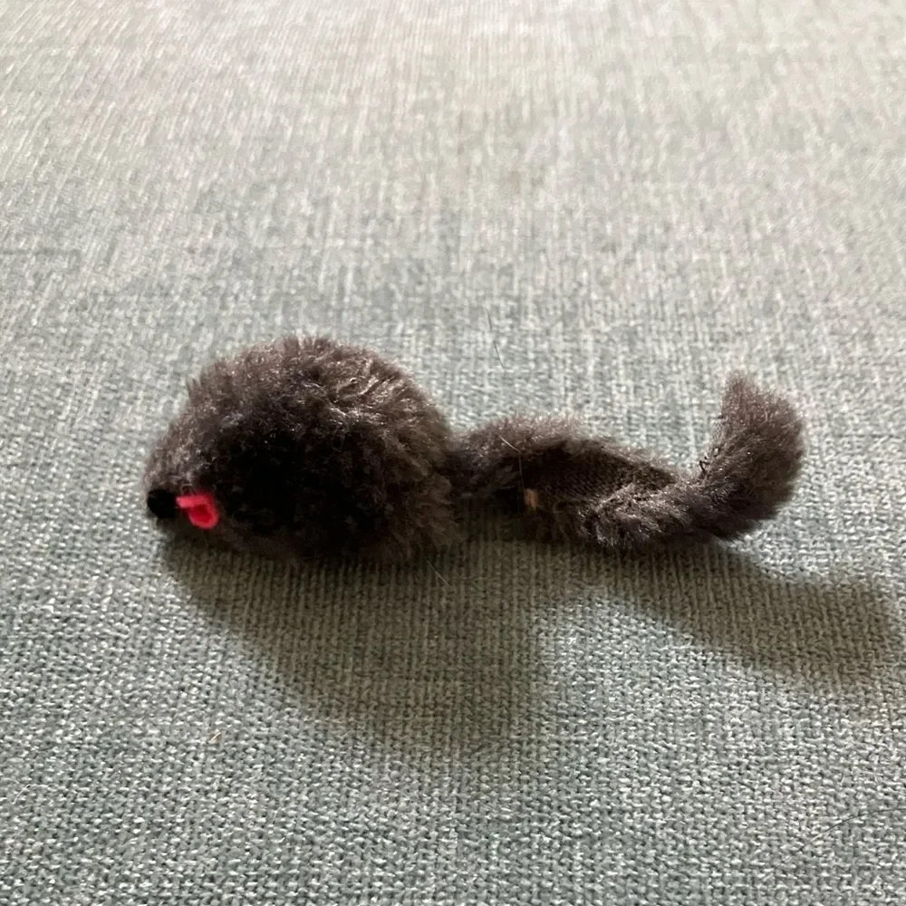 Gently Used Gray Cat Mouse Toy